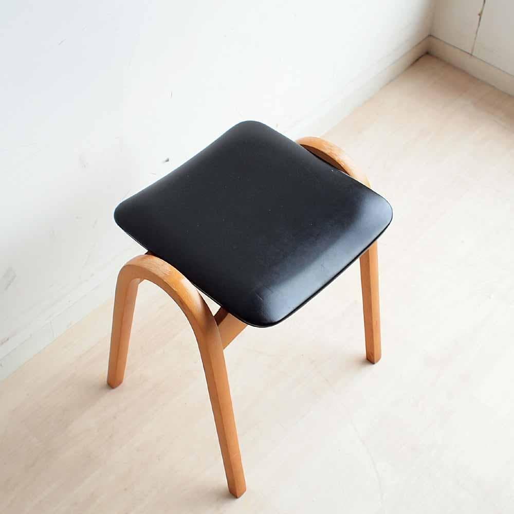 70s 80s 秋田木工 剣持勇 スツール 椅子 ヴィンテージ ZR23719