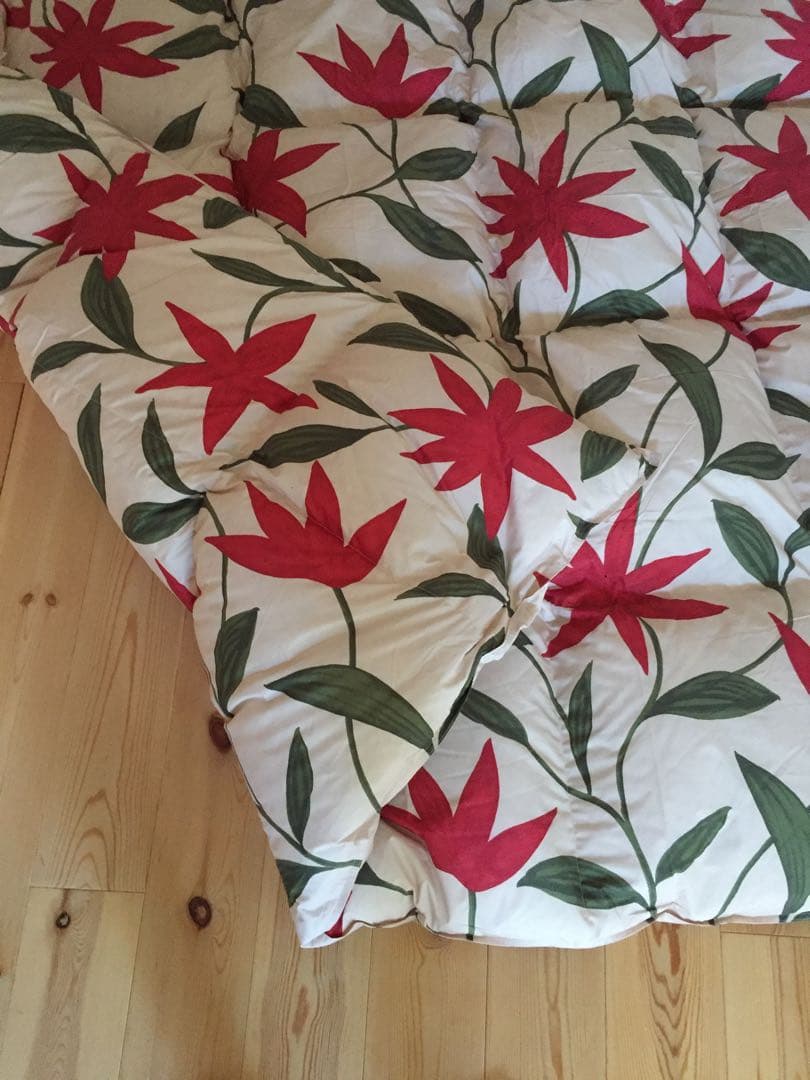 冬用 新品【シビラ】羽毛布団（190×210）ダブル（フローレス）ベージュ