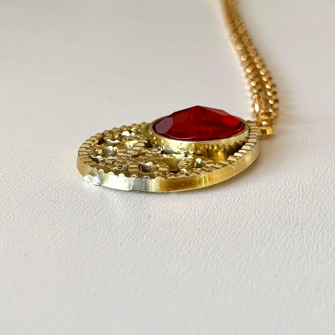 レトロネックレス しずく セボンスター昔☆赤 - メルカリ