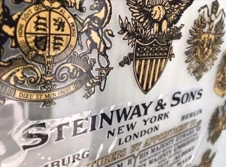 スタインウェイ サウンドボード 響板 デカール ステッカー Steinway B