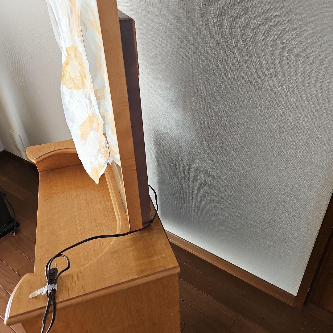 昭和レトロ　木製ドレッサー・ミラー付き