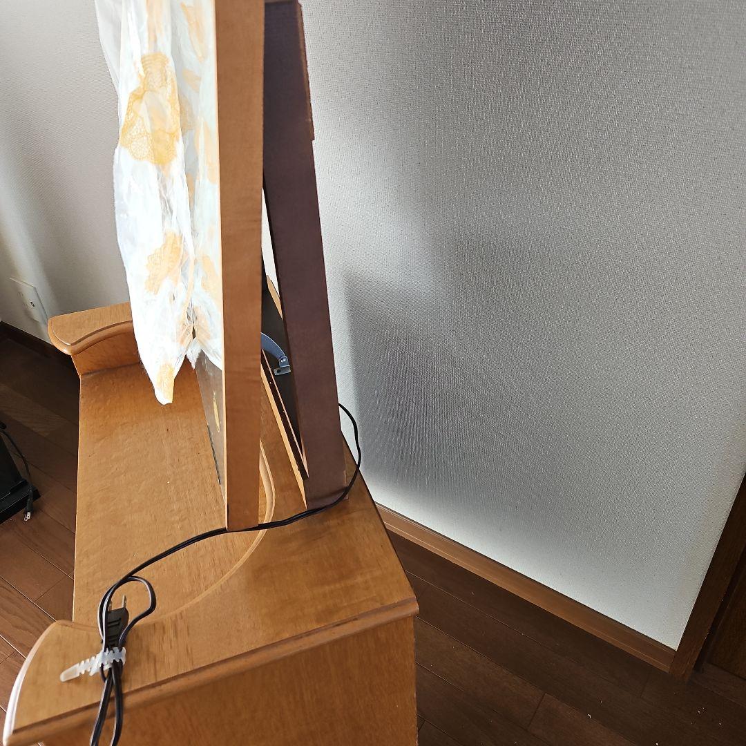 昭和レトロ　木製ドレッサー・ミラー付き