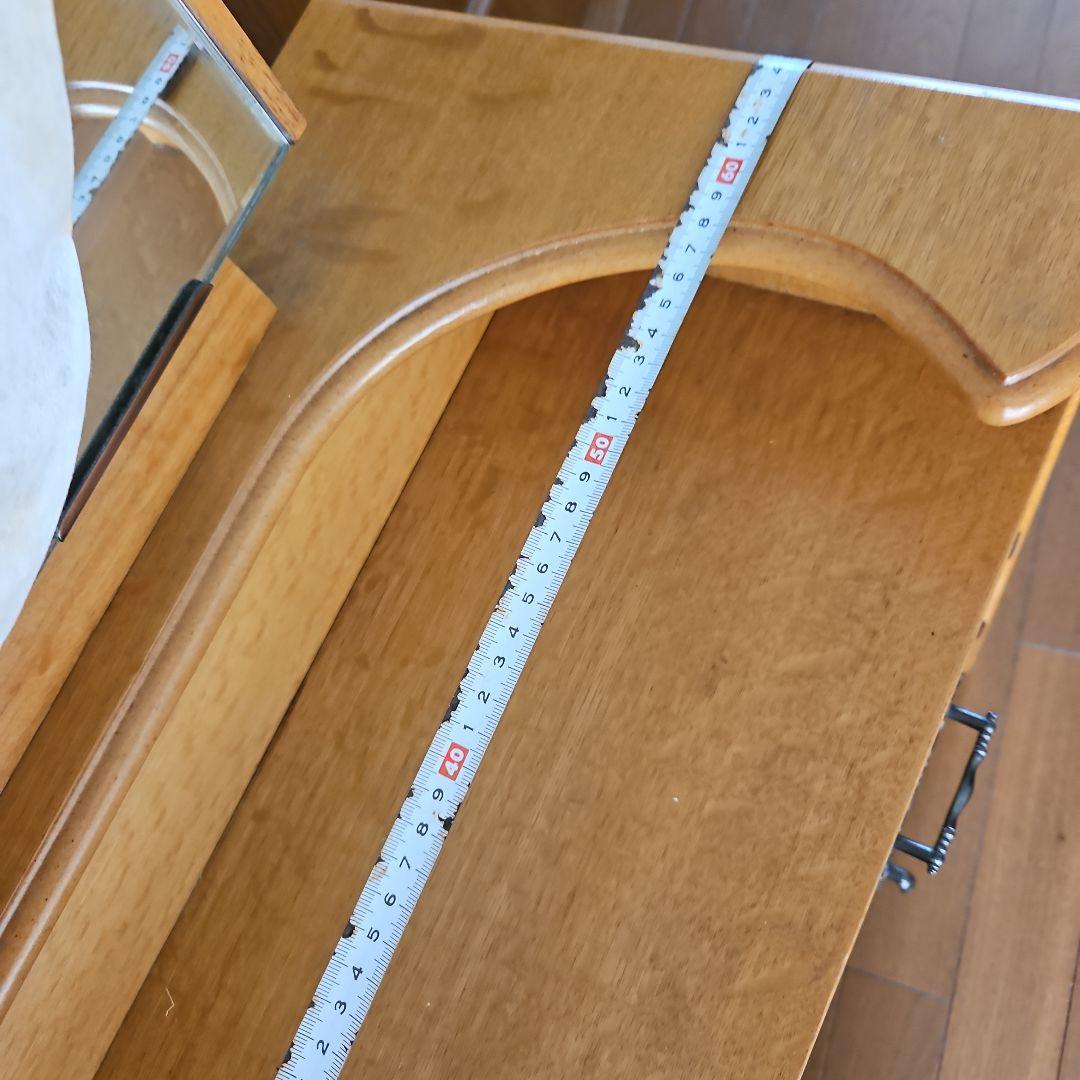 昭和レトロ　木製ドレッサー・ミラー付き