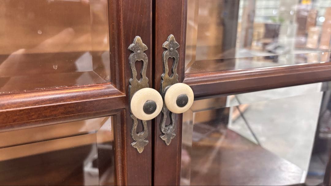 飛騨産業 HIDA アーチ型 キュリオケース 飾り棚 ガラスキャビネット 木製