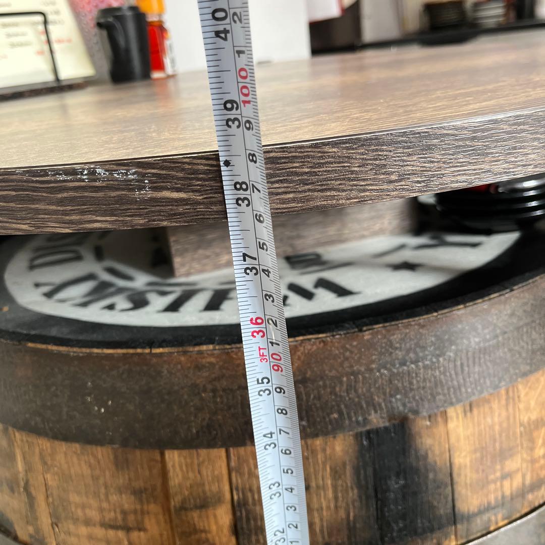 引取限定木製バレルスタイルテーブル 直径約65cm サントリー山崎ディスプレイ樽