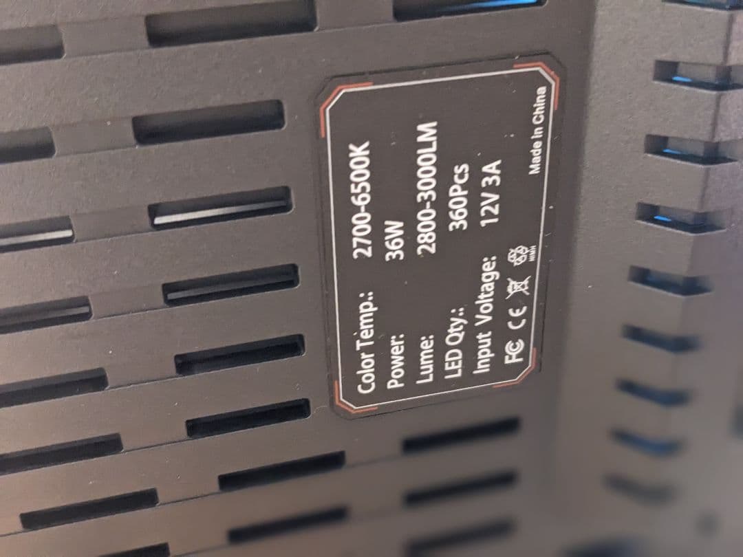 m101708s 撮影用ライト LED 360Pcs 36W