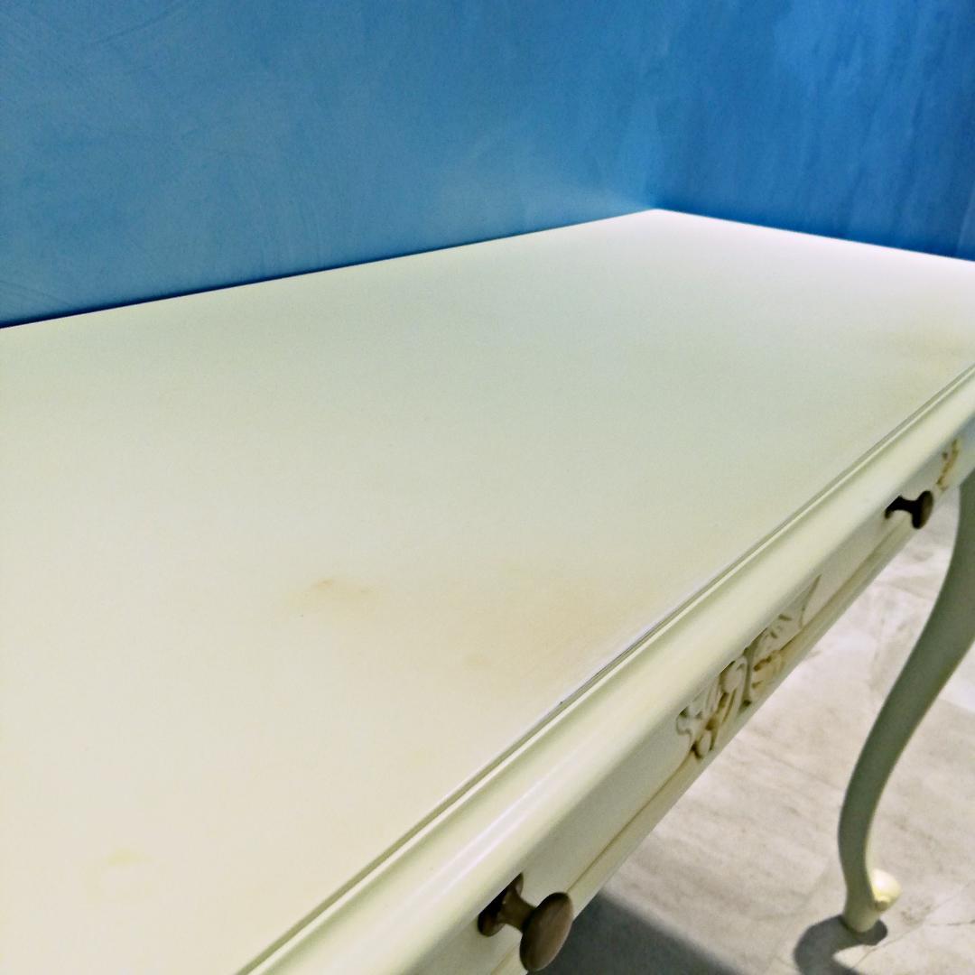 ▼ホワイトアンティーク調 コンソール デスク