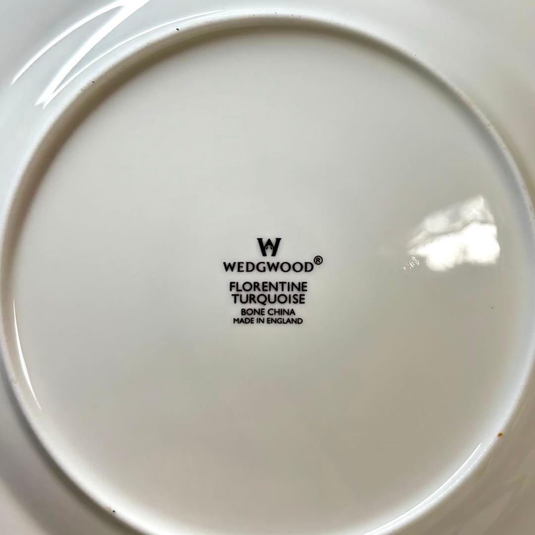  フロレンティーン ターコイズ　デザート スクエア プレート