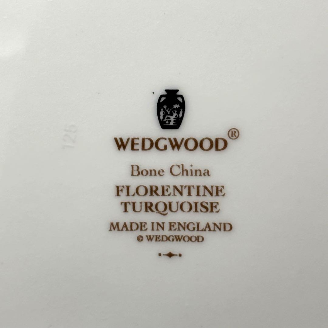  フロレンティーン ターコイズ　デザート スクエア プレート