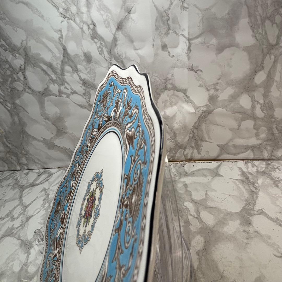  フロレンティーン ターコイズ　デザート スクエア プレート