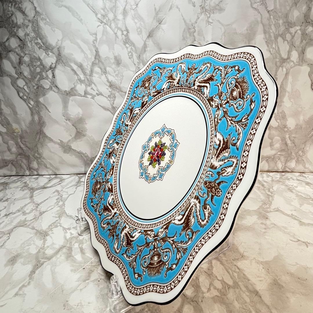  フロレンティーン ターコイズ　デザート スクエア プレート