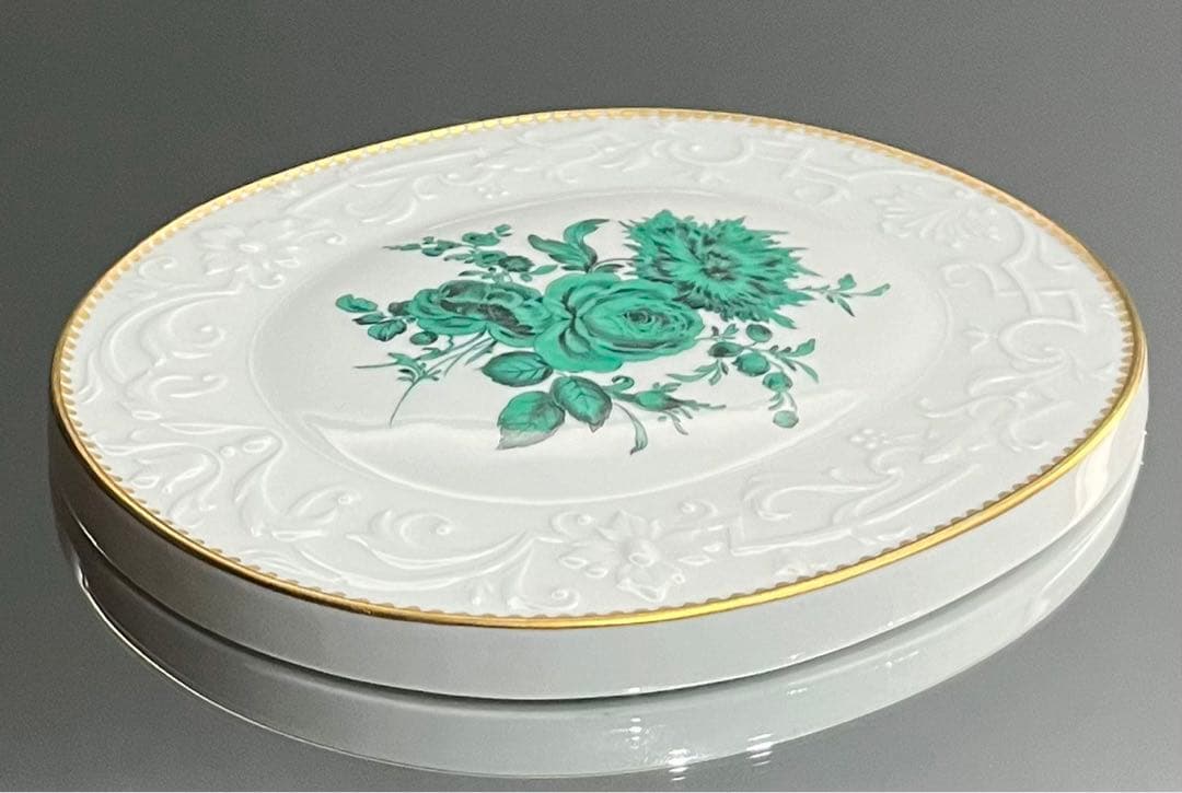 Meissen マイセン/※極稀少1級品 陶板 ワトーグリーン　レリーフ
