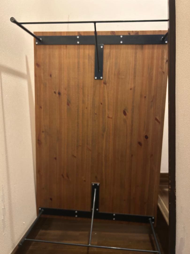 無垢材 ローテーブル アイアンスチール