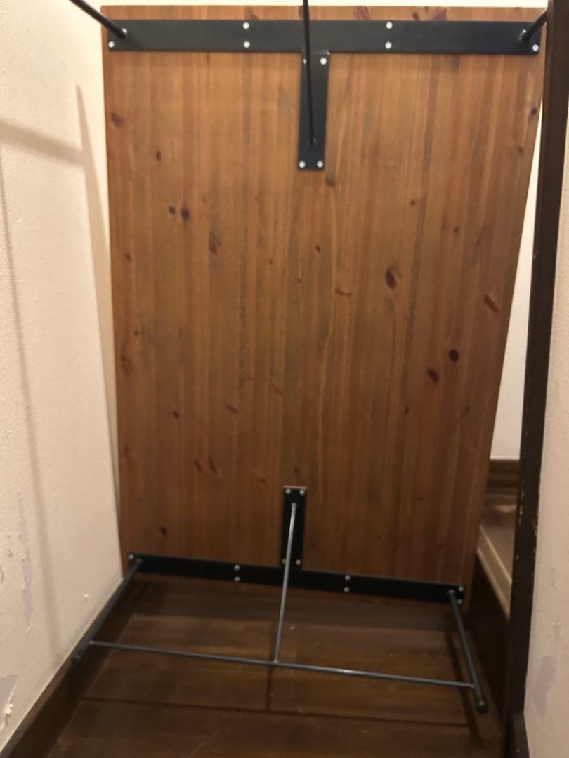 無垢材 ローテーブル アイアンスチール