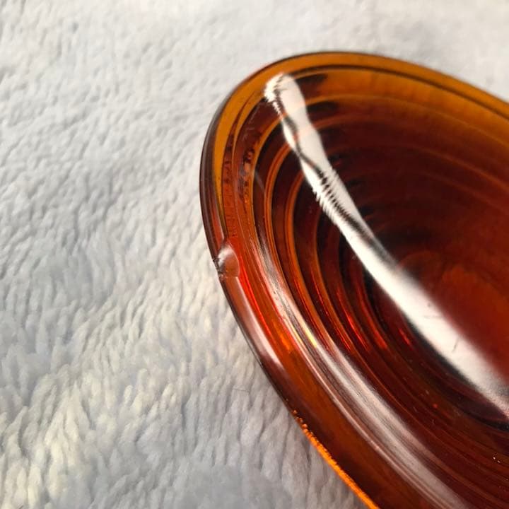 戦前？ ガラス製の信号機用黄色レンズ 国鉄 JR 鉄道ファン 収集鉄 廃線