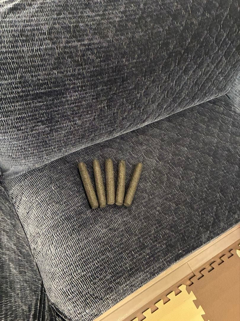 (最終価格)ニトリ2人掛けカジュアルソファ(ネイビー)ローソファコンパクトソファ