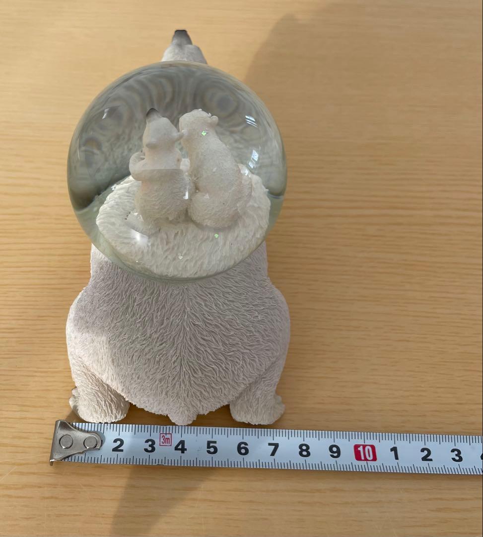 TWINKLE 【廃盤】 シロクマ親子 スノードーム 白熊 ホワイトベア 置物