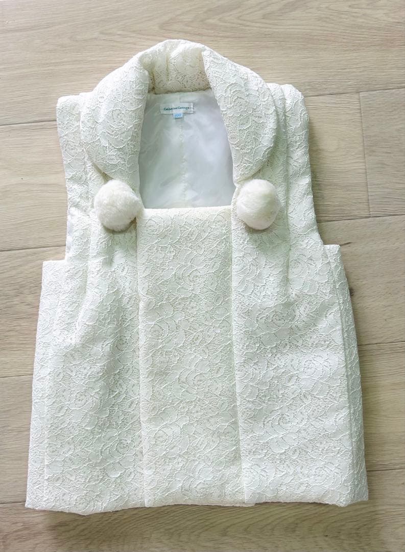 【キャサリンコテージ】【最終価格】七五三3歳用被布セット レース調 100cm