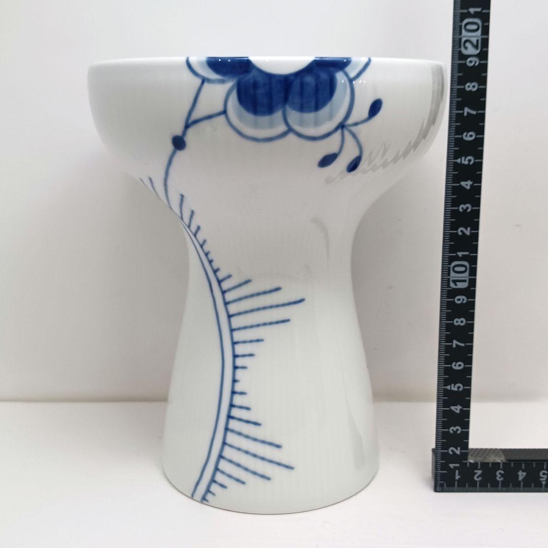 Y3332-7 ロイヤルコペンハーゲン ブルーフルーテッドメガ 大型花瓶 箱