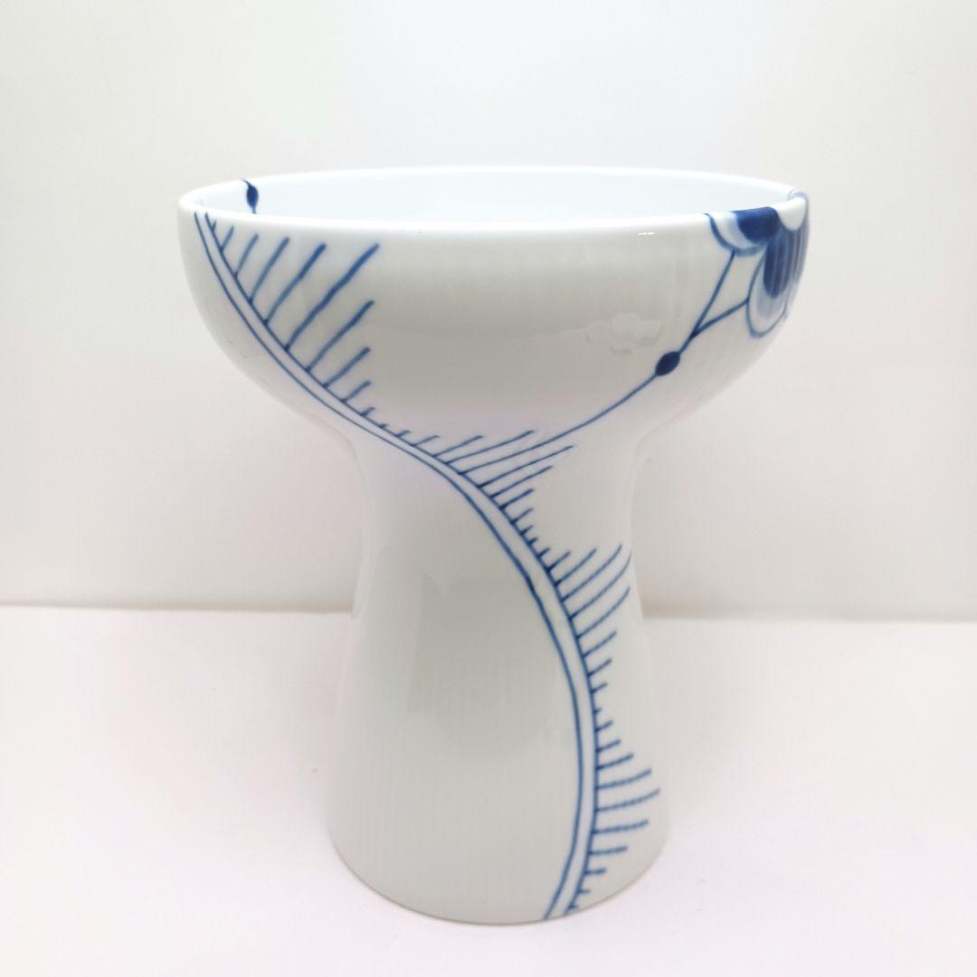 Y3332-7 ロイヤルコペンハーゲン ブルーフルーテッドメガ 大型花瓶 箱