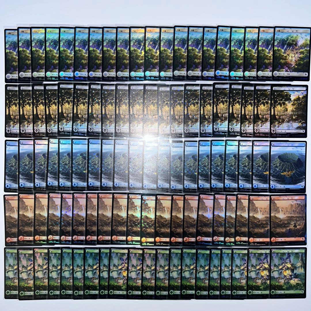 MTG FF チョコボトラックFoil 基本土地 日本語版 100枚