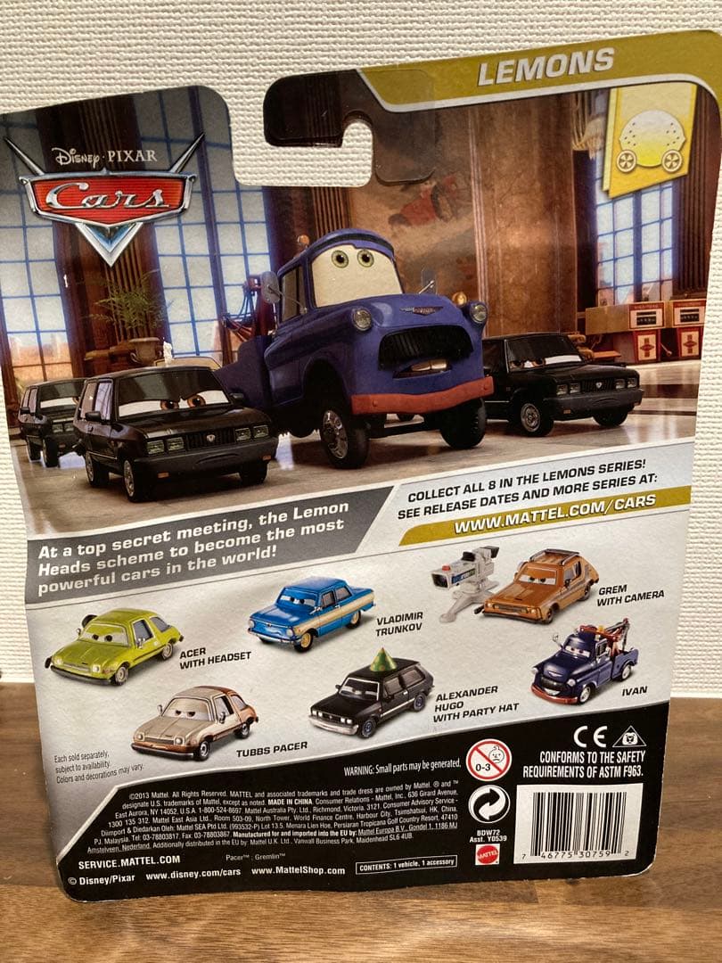 カーズ2 マテル製ミニカー グレム エーサー メーター ホリー - メルカリ