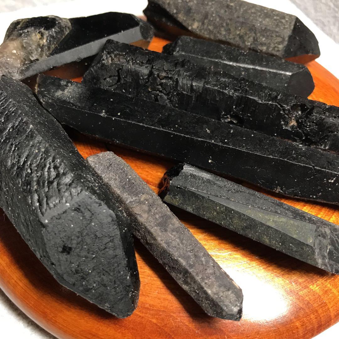 300★特選ご奉仕★最強の魔除け☆破邪の石【山東省産天然黒水晶モリオン原石】❤️