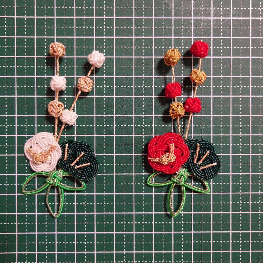 （b-499）水引パーツ　松竹梅飾り