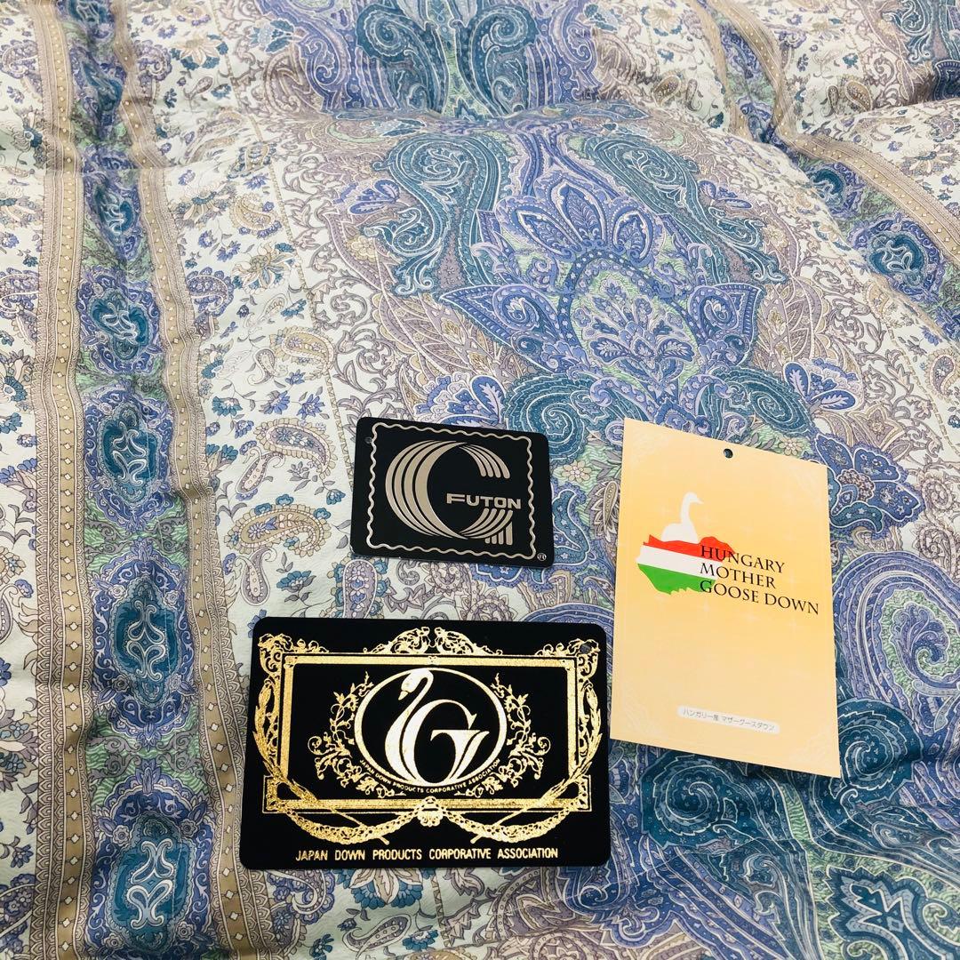 羽毛布団 シングル ハンガリー産ホワイトマザーグース プレミアム sk6492B