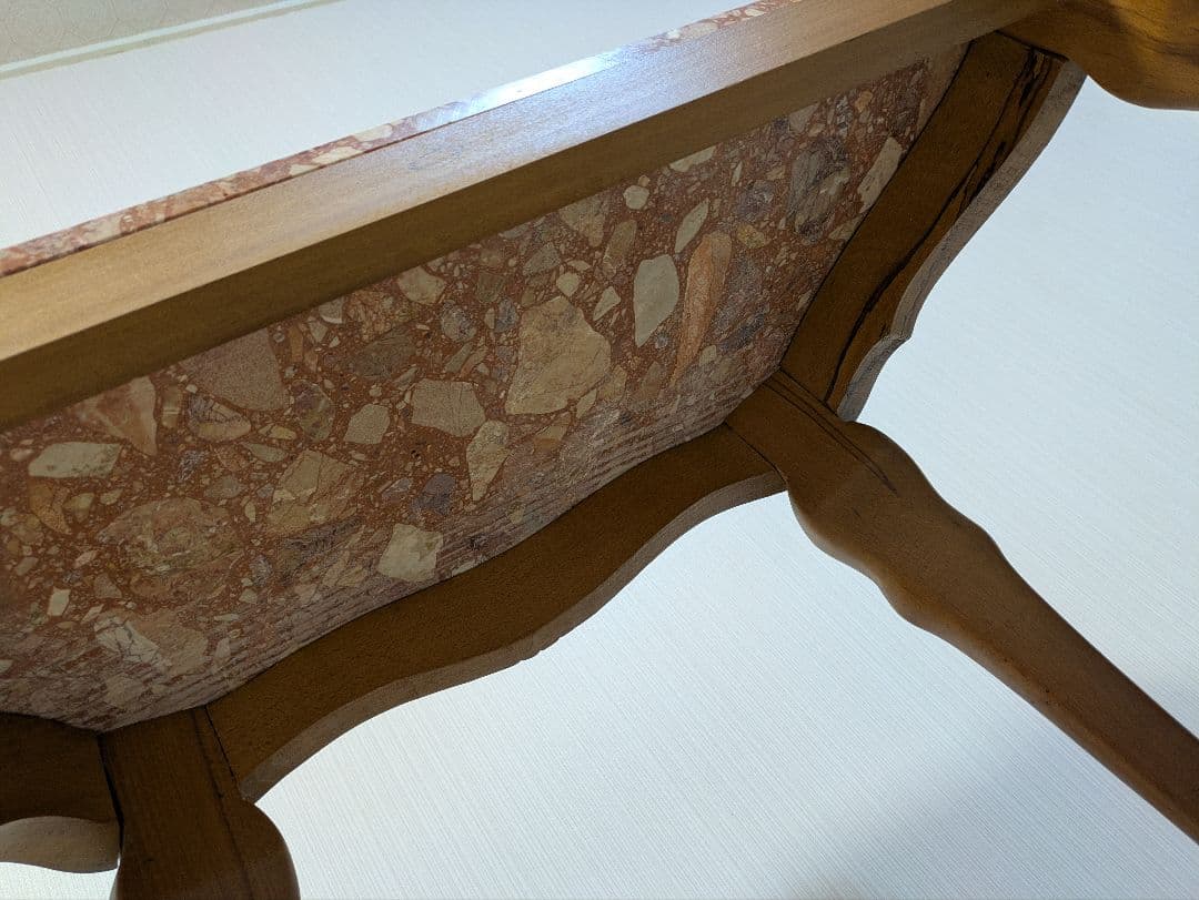 大理石　コンソールテーブル　サイドテーブル