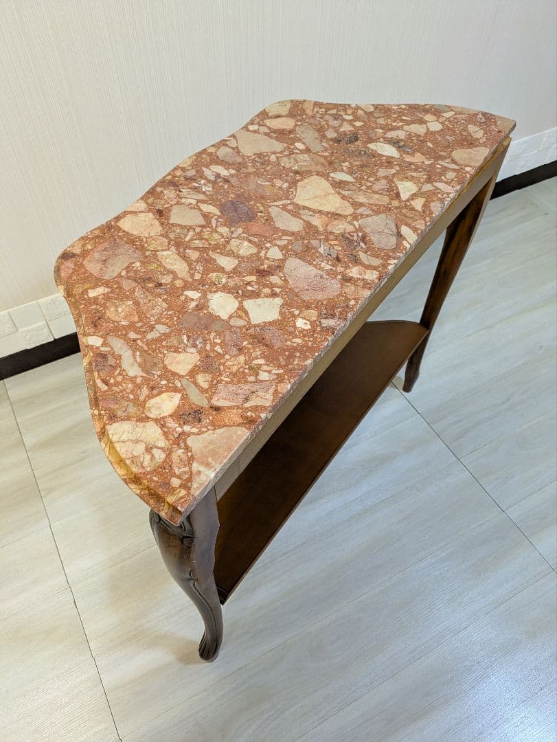 大理石　コンソールテーブル　サイドテーブル