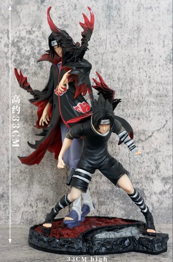 NARUTO ナルト うちはサスケ うちはイタチ 高さ33cm 海外フィギュア