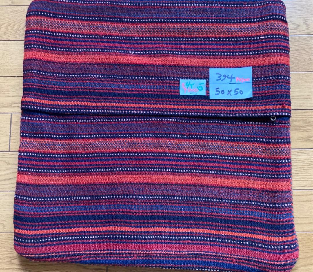 オールドキリムクッションカバー 50cm×50cm No. 394