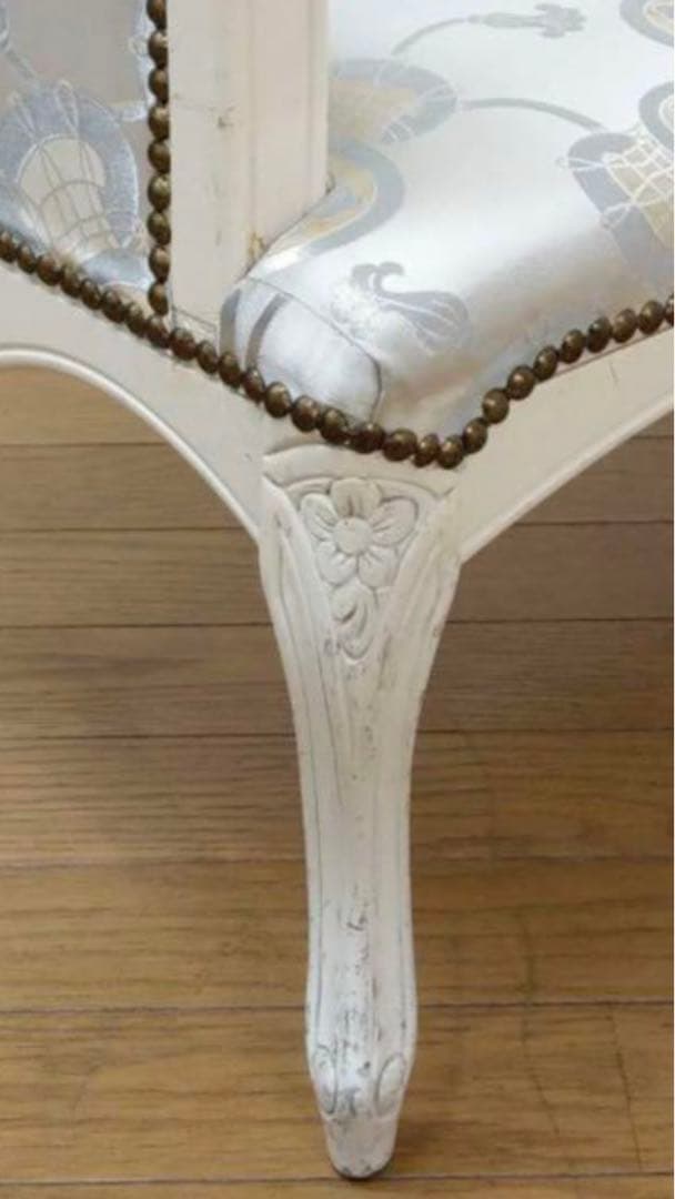 超希少♦️和柄♦️猫脚　鋲留コンパクトカウチソファ♦️ヴィンテージベンチ♦️送料込