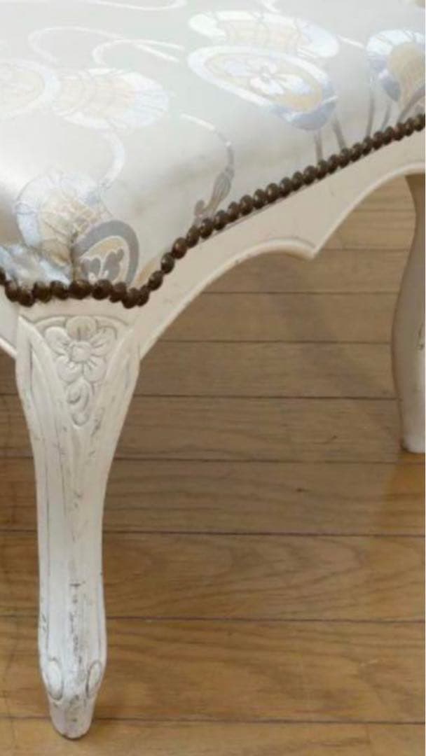 超希少♦️和柄♦️猫脚　鋲留コンパクトカウチソファ♦️ヴィンテージベンチ♦️送料込