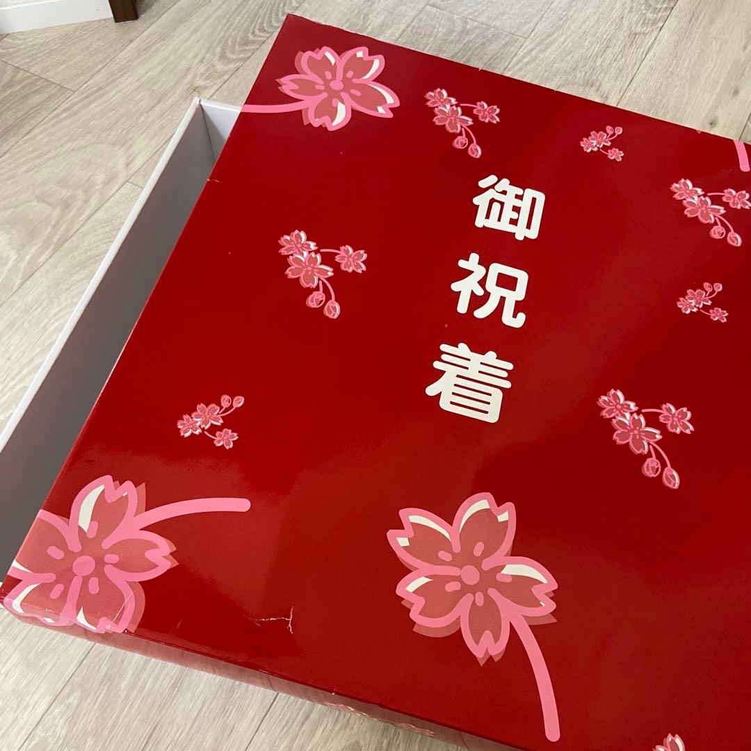 七五三用 花柄 ピンク着物　セット　女の子　3歳