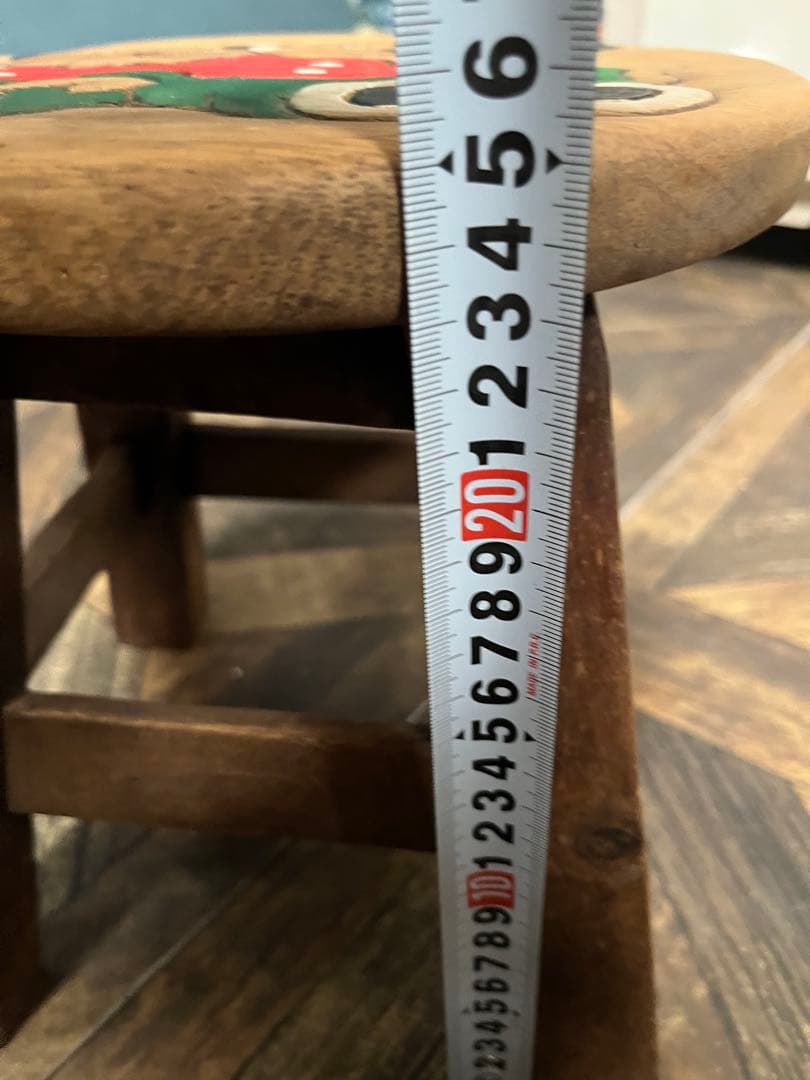 ベビーチェア ミニスツール 子供椅子 インテリア パンダ 木彫り 花台