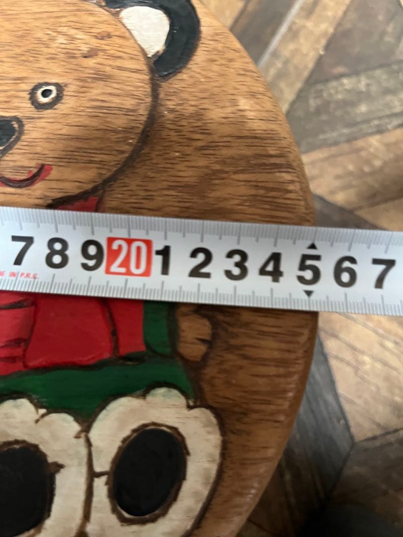 ベビーチェア ミニスツール 子供椅子 インテリア パンダ 木彫り 花台