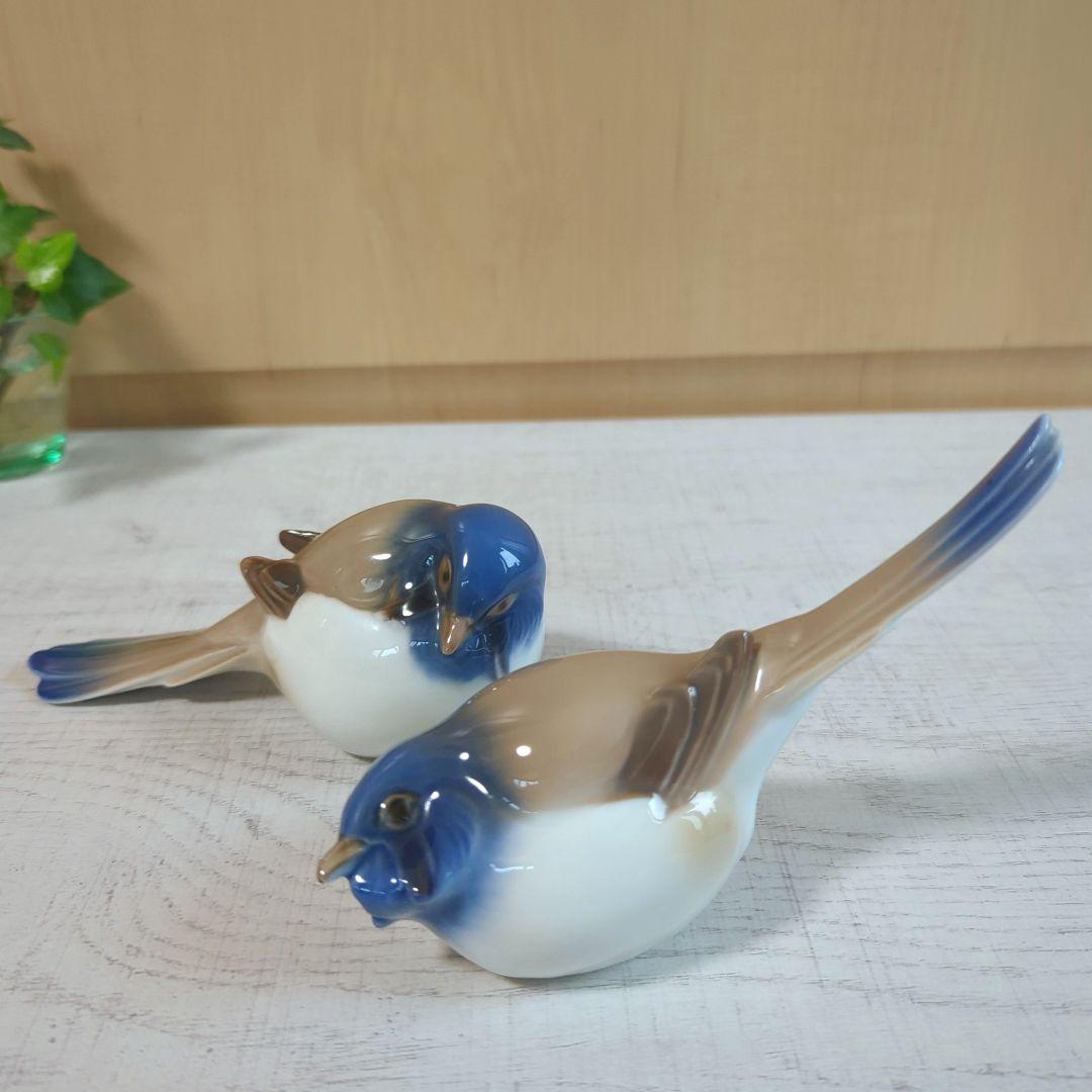 【美品】ロイヤルコペンハーゲン・B&G／青い鳥♪シジュウカラ