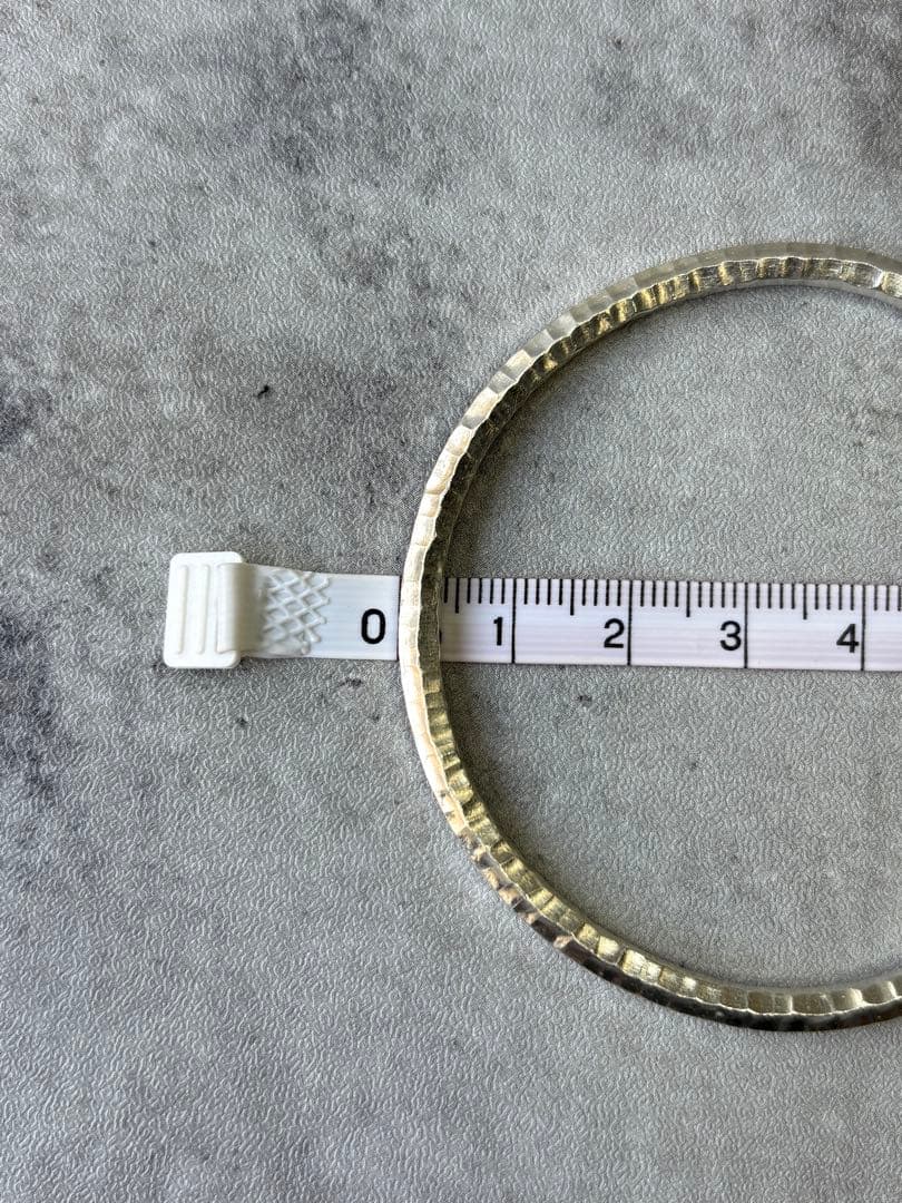 カレンシルバー　バングル　シンプル　ユニセックス