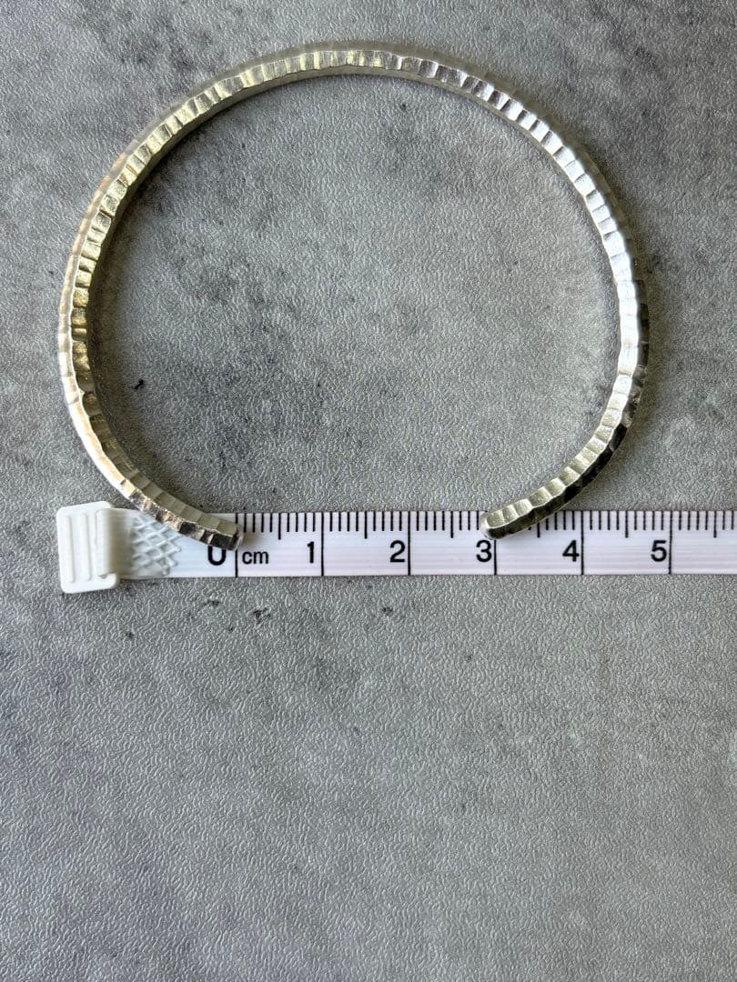 カレンシルバー　バングル　シンプル　ユニセックス