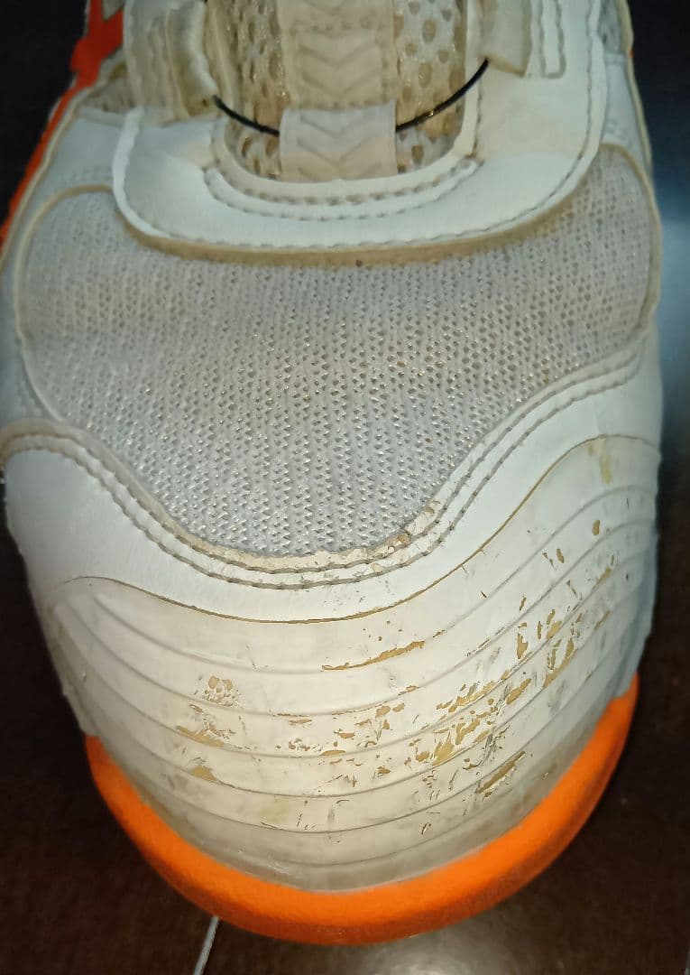 ASICS 安全靴 ボアシステム ホワイト/オレンジ