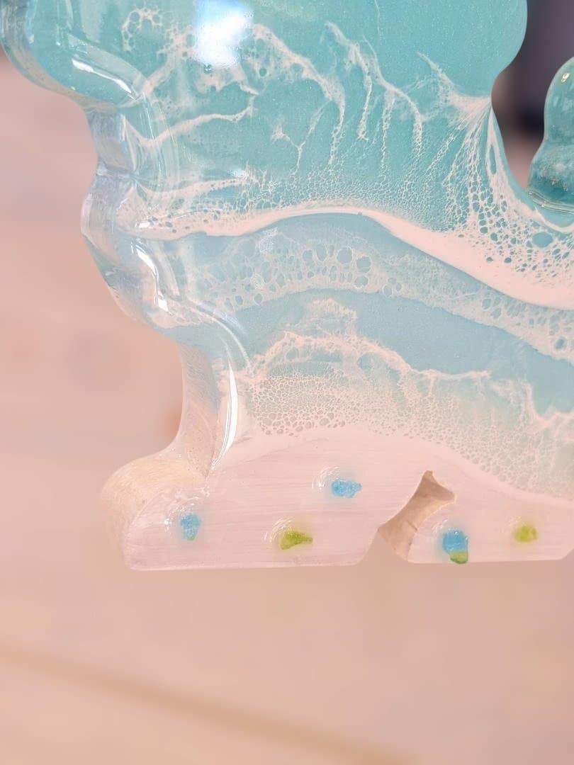 （122）ミニシーサー　おきなわ　(オス)　レジンアート