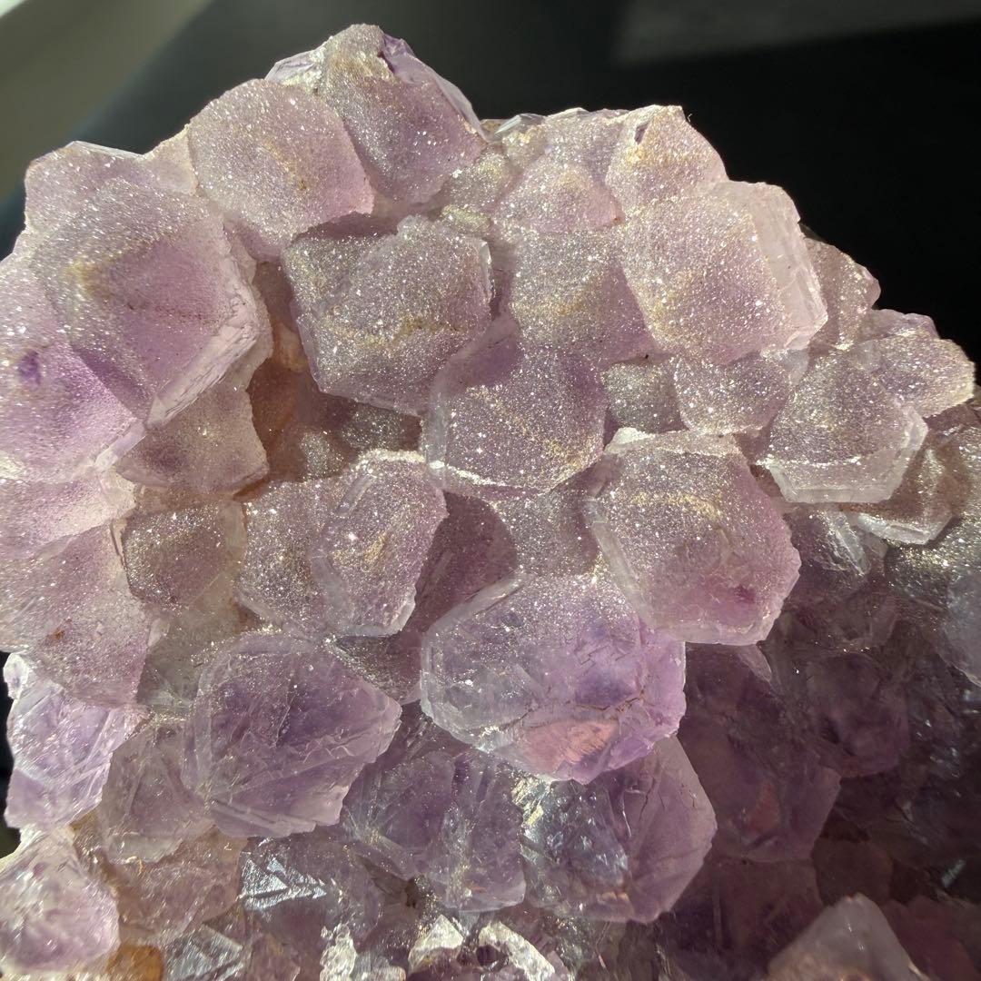 天然石アメジストの原石　置物　鉱物NO.021409