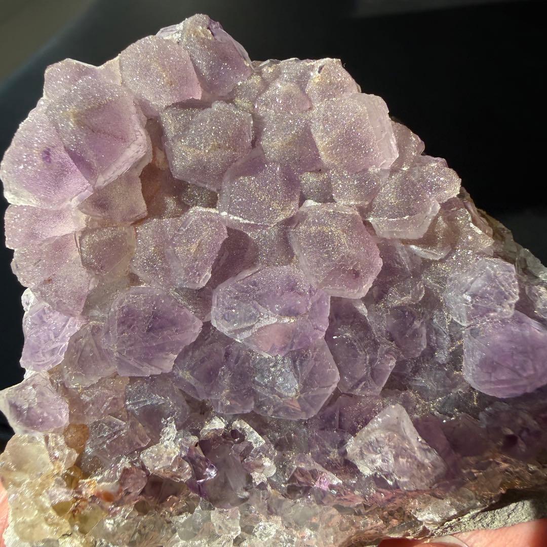 天然石アメジストの原石　置物　鉱物NO.021409