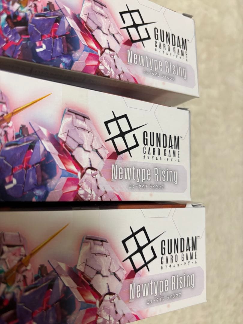 ガンダムカードゲーム Newtype Rising 3BOX テープ付　おまけ有