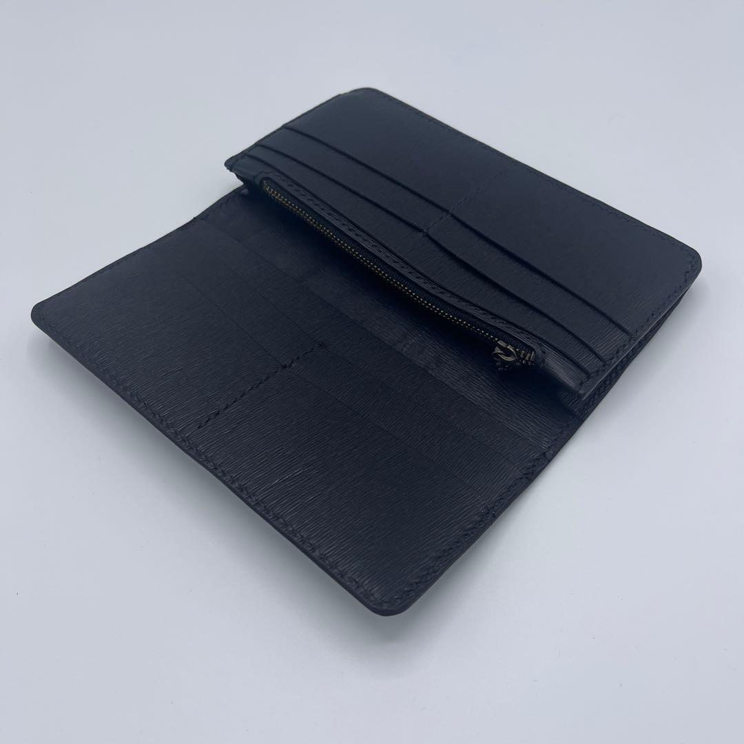 ロングウォレット/長財布　ブラック/黒　牛革