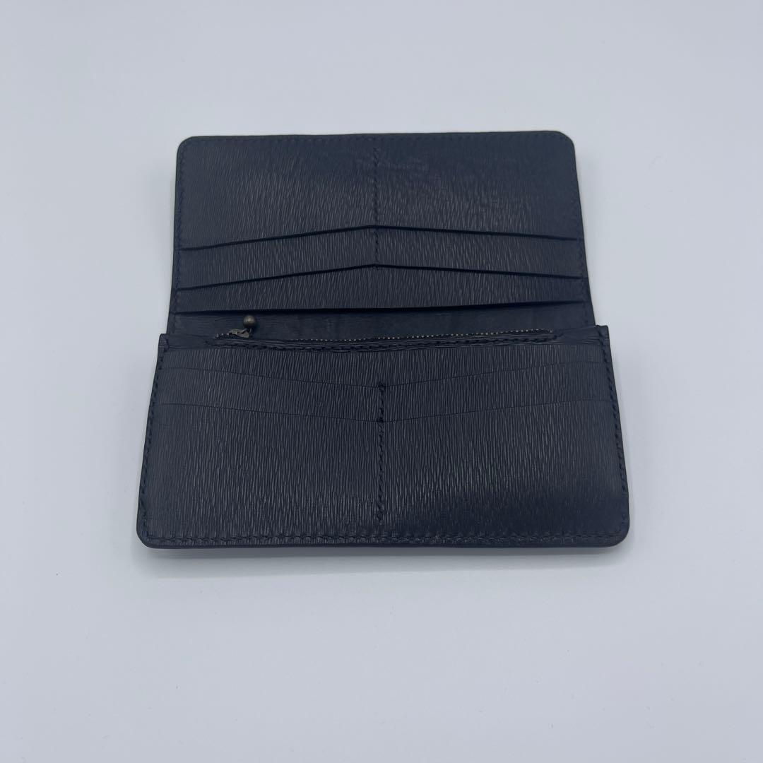 ロングウォレット/長財布　ブラック/黒　牛革