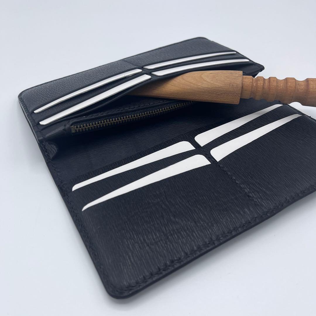 ロングウォレット/長財布　ブラック/黒　牛革