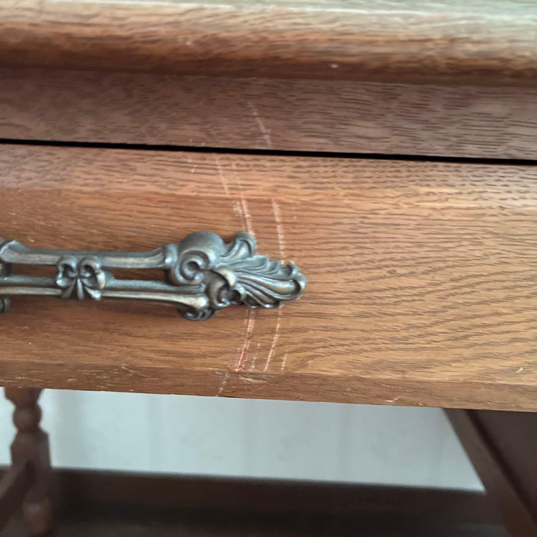 片袖机　デスク　アンティーク